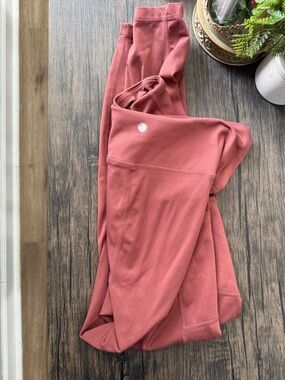 Yogalicious Lux High-Rise Leggings in Terracotta